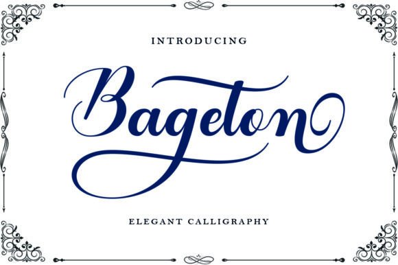 Bageton: A Handwritten Font for Creative Projects