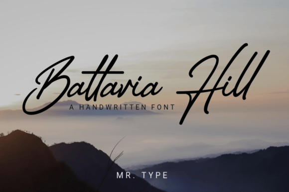 Battavia Hill: A Magical Script Font