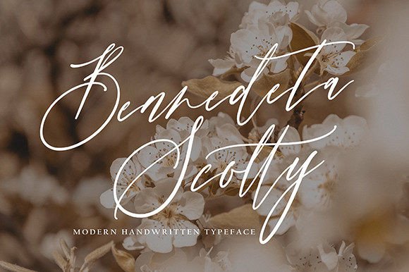 Benedeta Scotty: A Script Font for Creative Projects