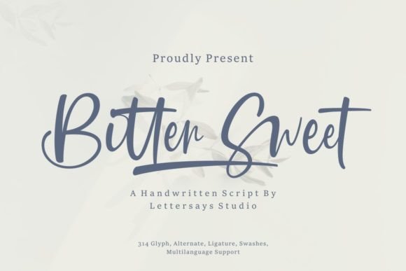 Bitter Sweet Font for Business