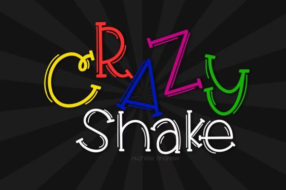 Crazy Shake Font for Creative Brands
