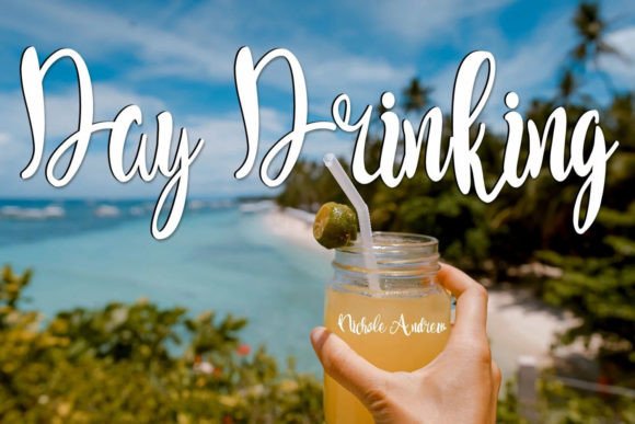 Day Drinking Font: A Bouncy Script for Creative Projects