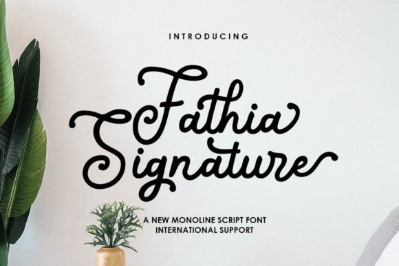 Fathia Signature Font Review