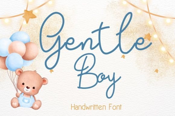 Gentle Boy Font: Elegant Script for Craft Creators