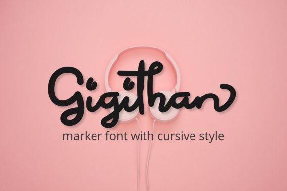 Gigithan Font: Elegant Handwritten Style