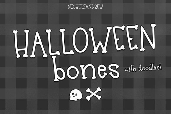 Halloween Bones Font for Business