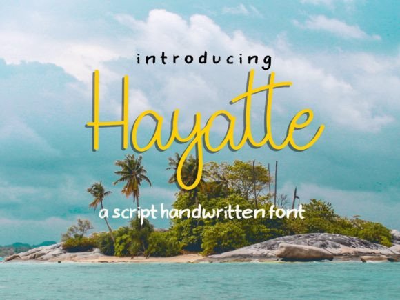 Hayatte: A Stylish Script Font for Creative Projects