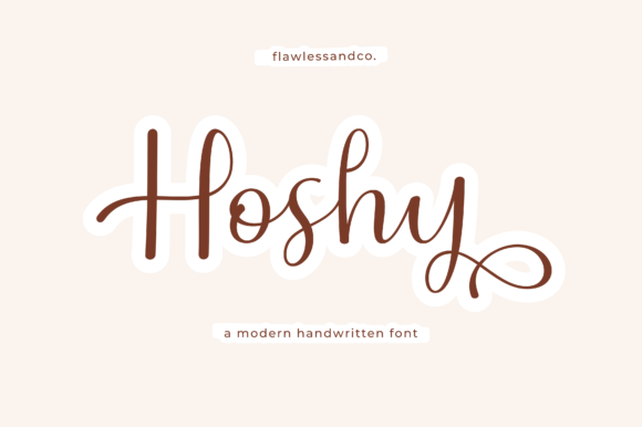 Hoshy: A Dazzling Script Font