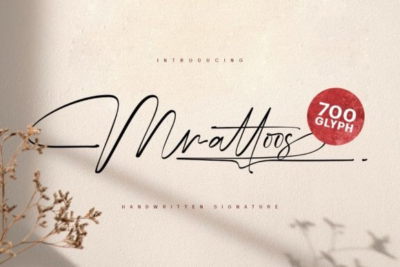 Mrattoos: A Luxurious Script Font for Web Design
