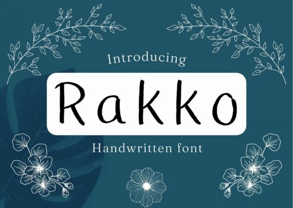 Rakko: A Friendly Handwriting Font