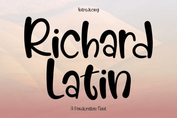 Richard Latin: A Handwritten Font for Makers