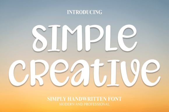 Simple Creative Font for Handmade Projects