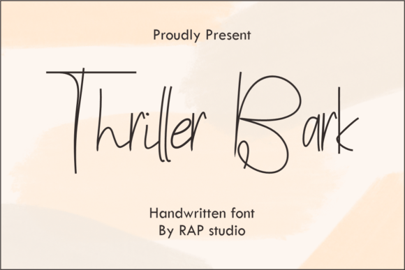 Thriller Bark: A Flowing Handwritten Font
